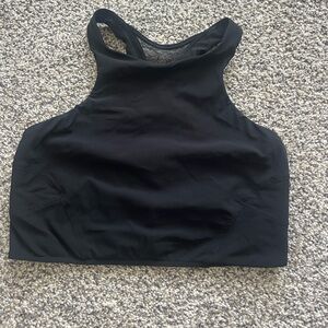 Lululemon black cropped tank
